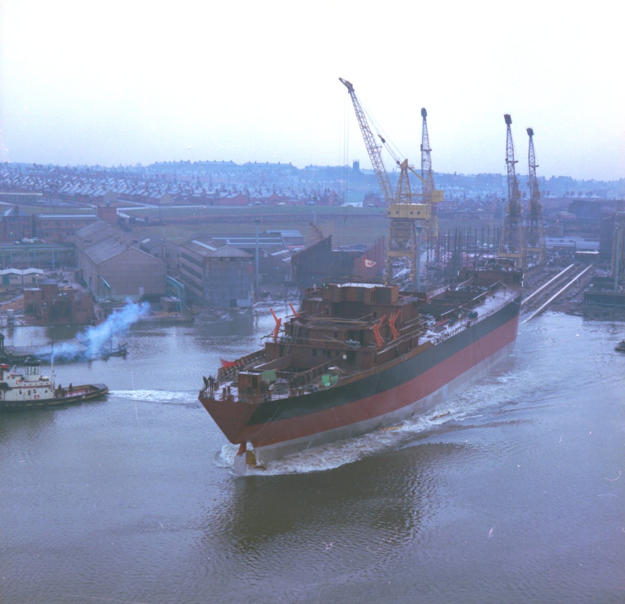 vista de Nicola, el primer SD14, mientras es lanzado en el astillero de Southwick, Sunderland, 29 de diciembre de 1967 de Unbekannt Unbekannt