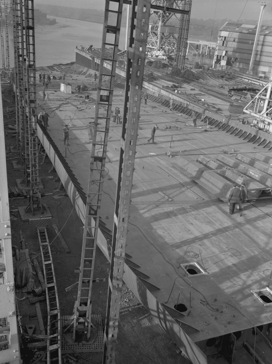 vista de los dobles fondos de Nicola, el primer SD14, cerca de la finalización en el astillero de Southwick, Sunderland, 23 de octubre de 1967 de Unbekannt Unbekannt