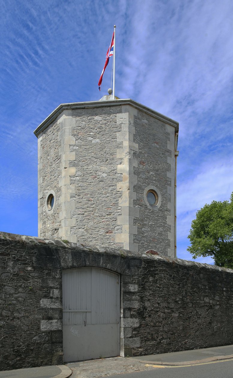 Torre de agua junto al muro perimetral del antiguo Hospital Naval Real, Plymouth de Unbekannt Unbekannt