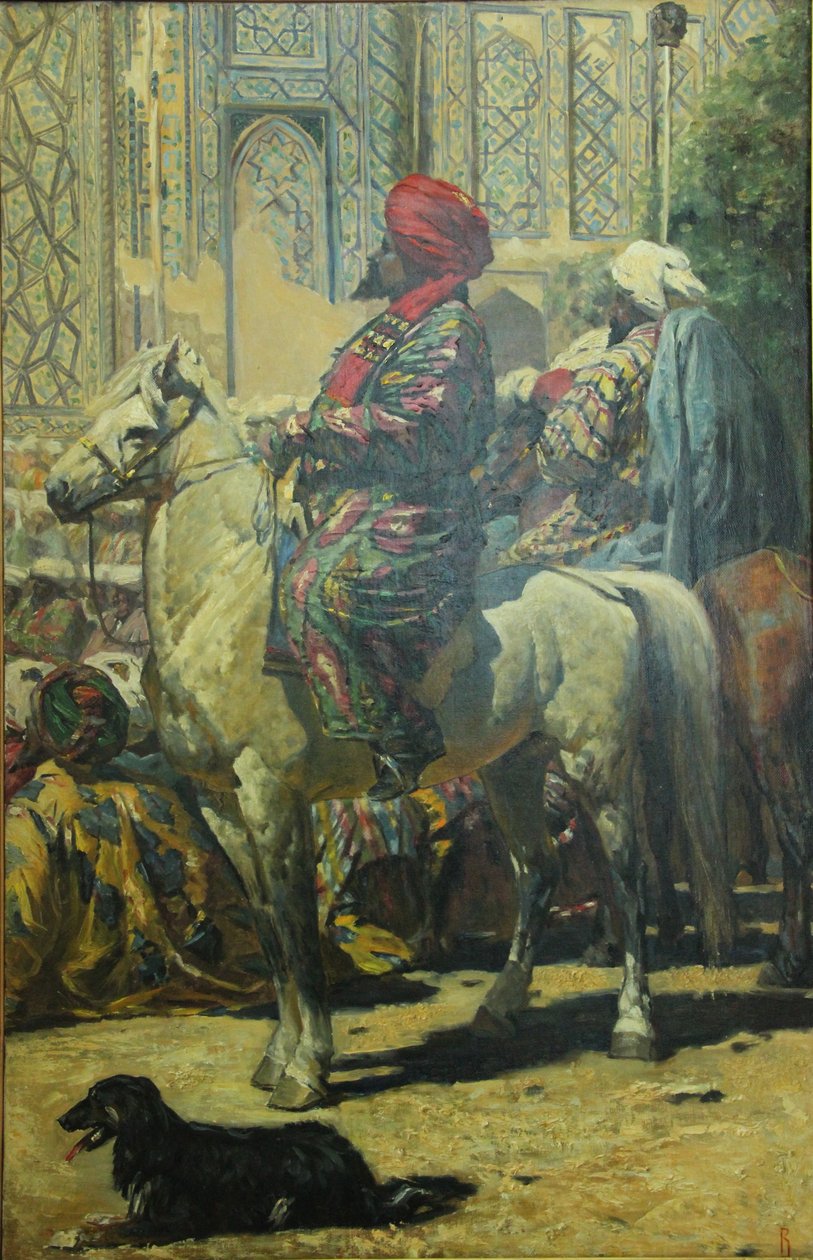 El jinete en Samarcanda. Estudio para la pintura El Triunfo de Василий Васильевич Верещагин