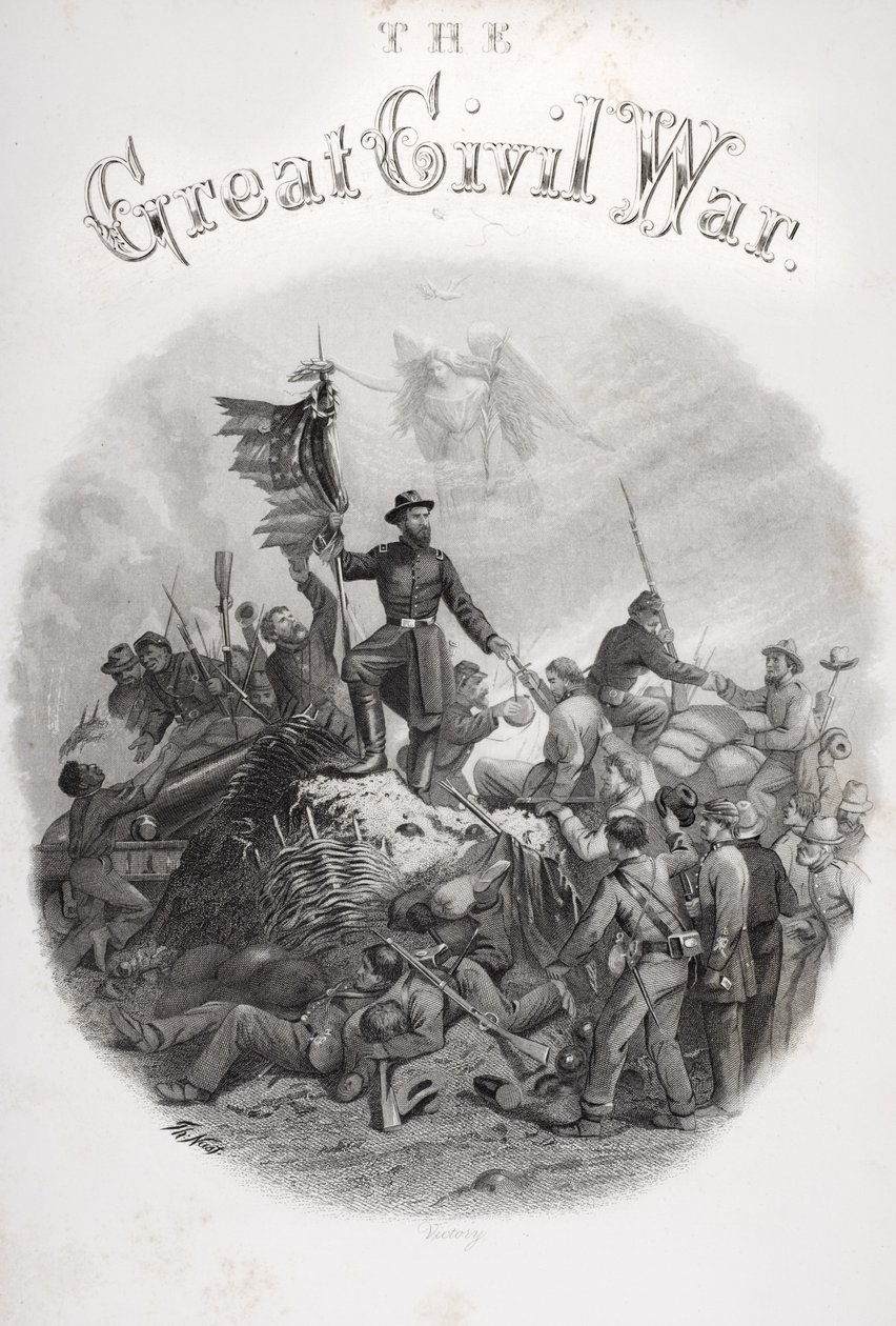 Grabado alegórico de la Victoria, de la portada del Volumen 3 de 