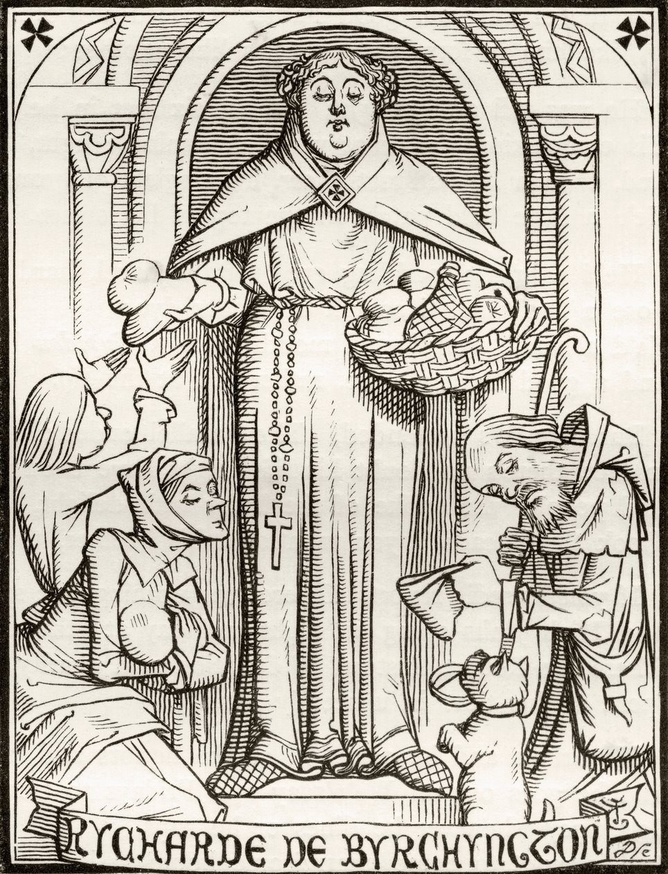 Rycharde de Byrchyngton, ilustración para el poema 
