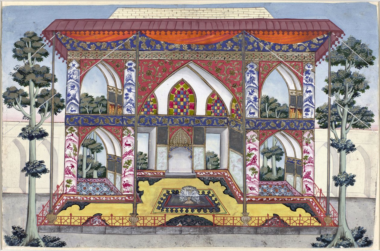 Edificio del Tribunal Privado de Shah Safi I de Persia de Anonymous