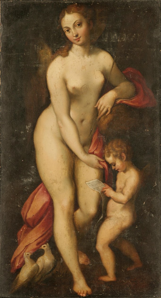 Venus y Cupido de Antonio da Correggio