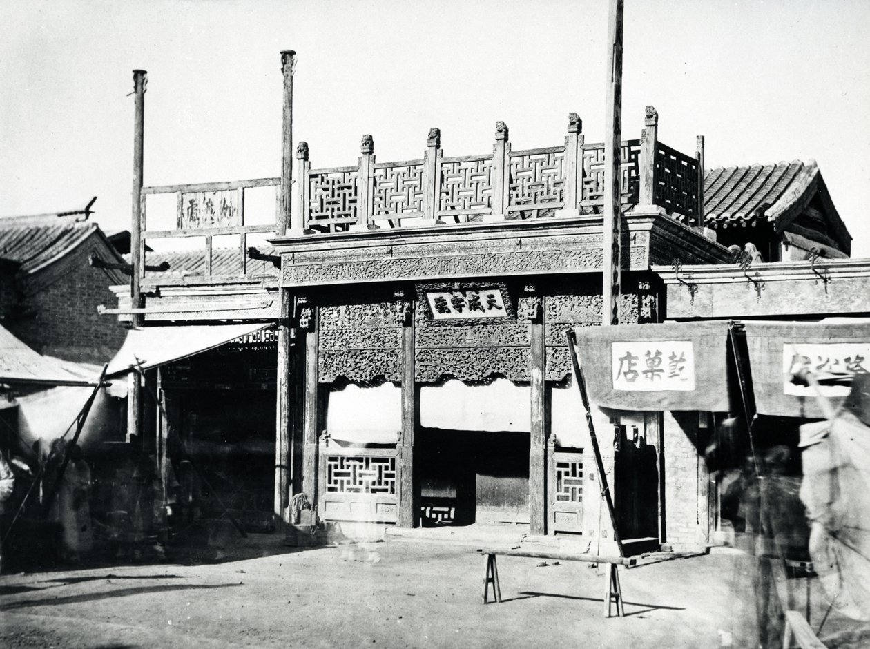 Edificio chino, c.1870 de English Photographer
