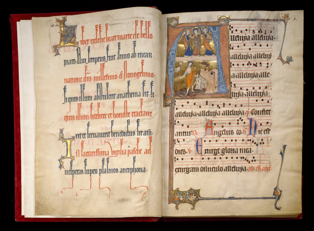 Ángeles músicos y el descenso de Cristo al infierno de Flemish