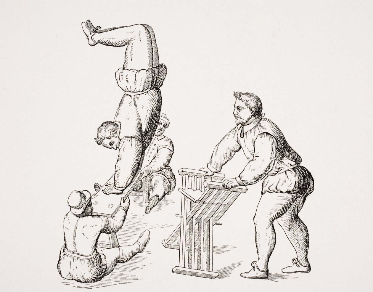 Volteretas, ilustración de una reproducción de 