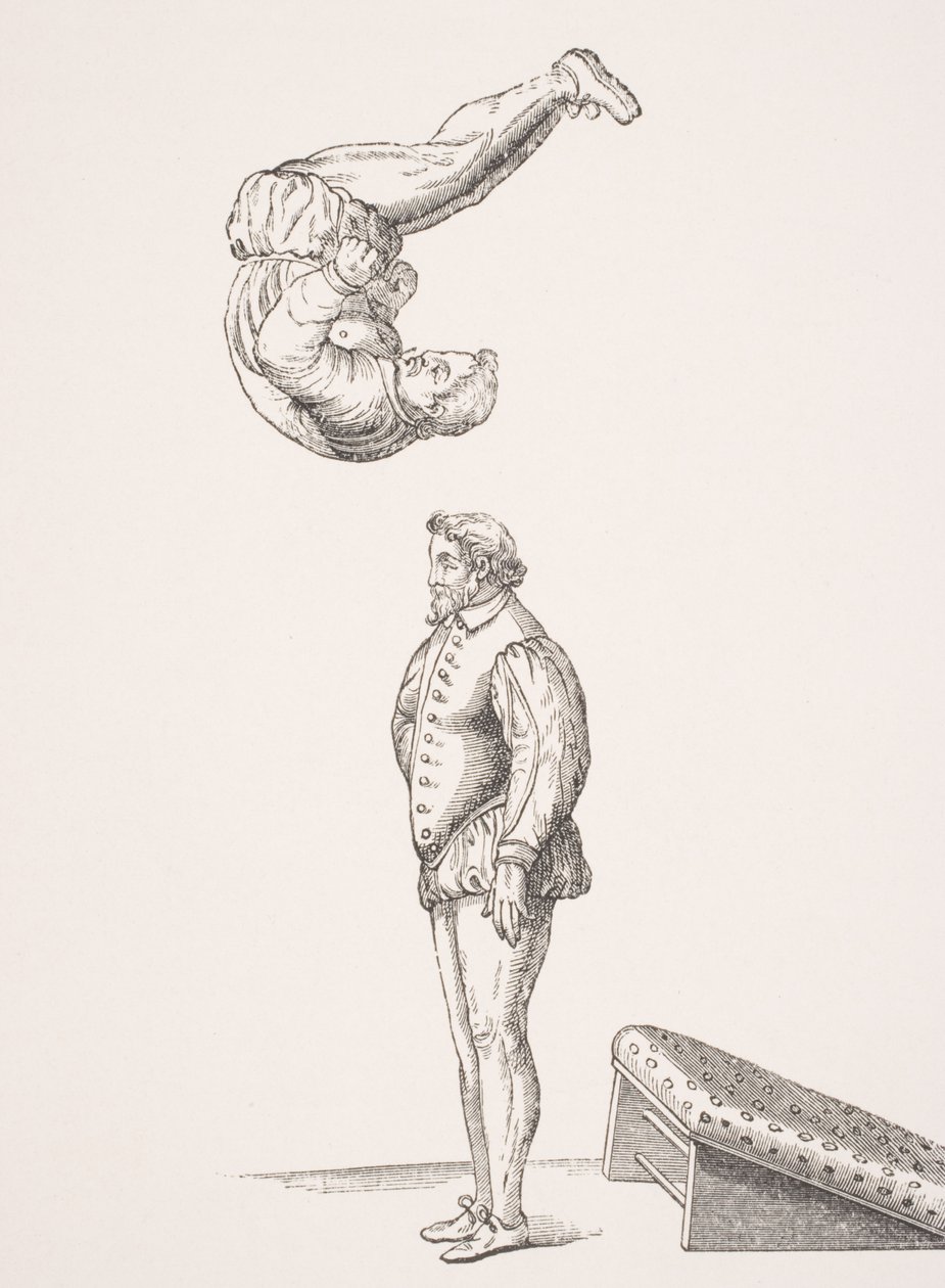 El trampolín, ilustración de una reproducción de 