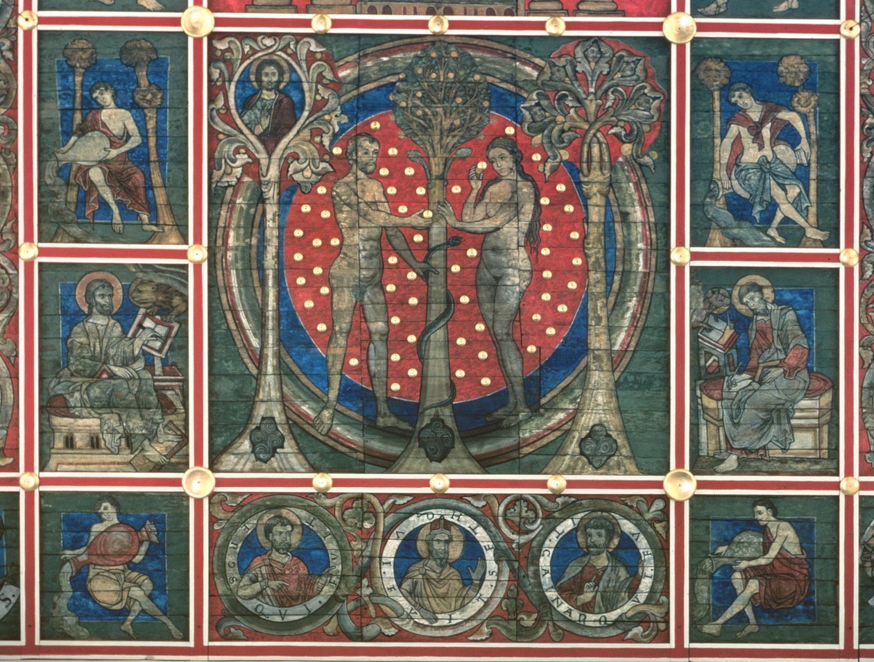 Adán y Eva (detalle) de German School