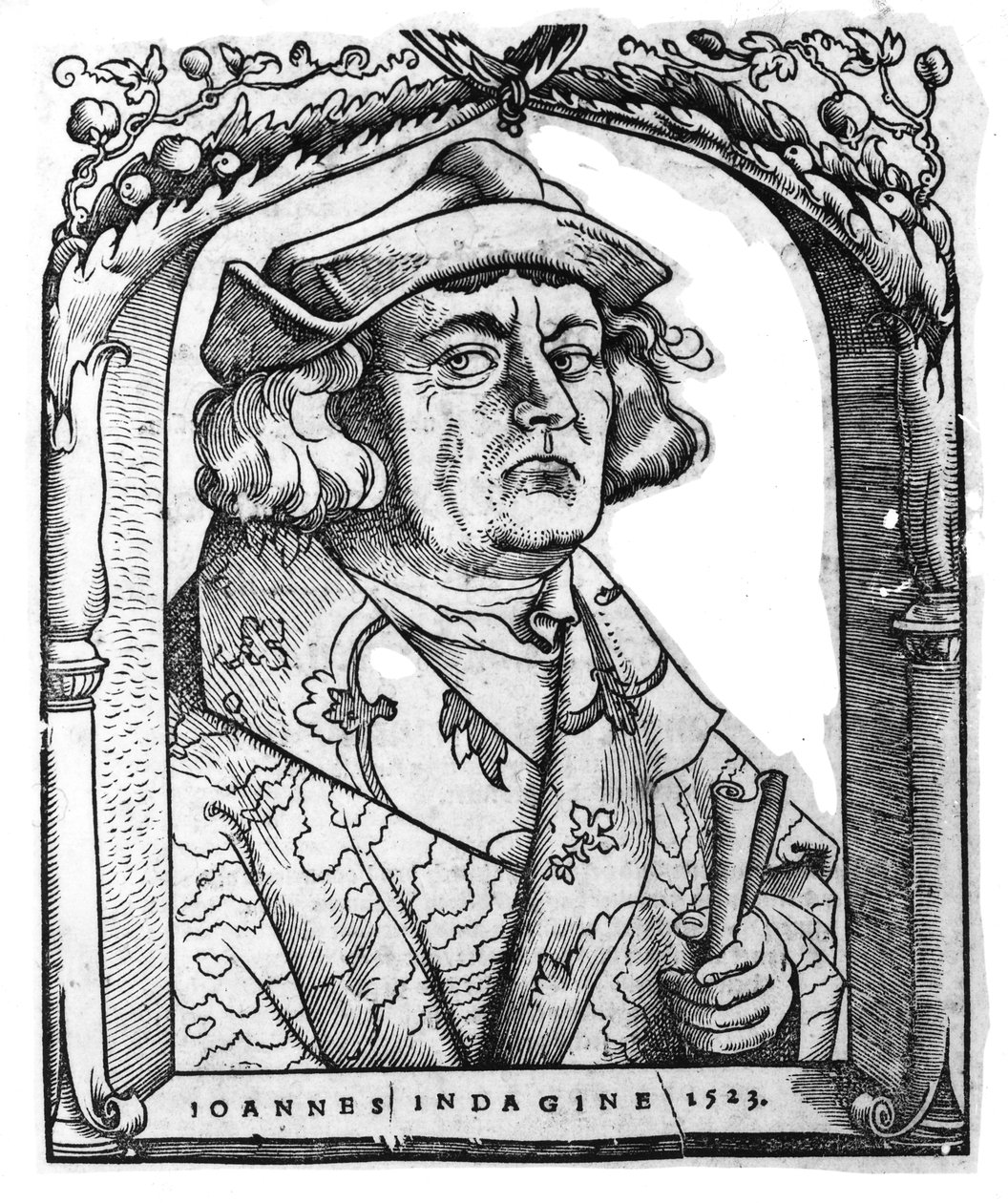 Retrato de John of Indagine, después de Hans Baldung Grien, de 