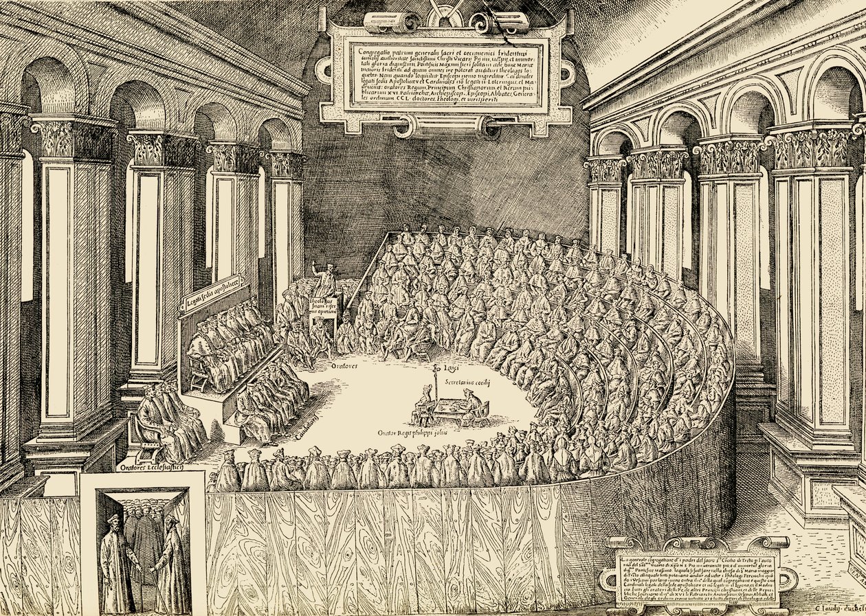 El Concilio de Trento (1545-63) de Italian School