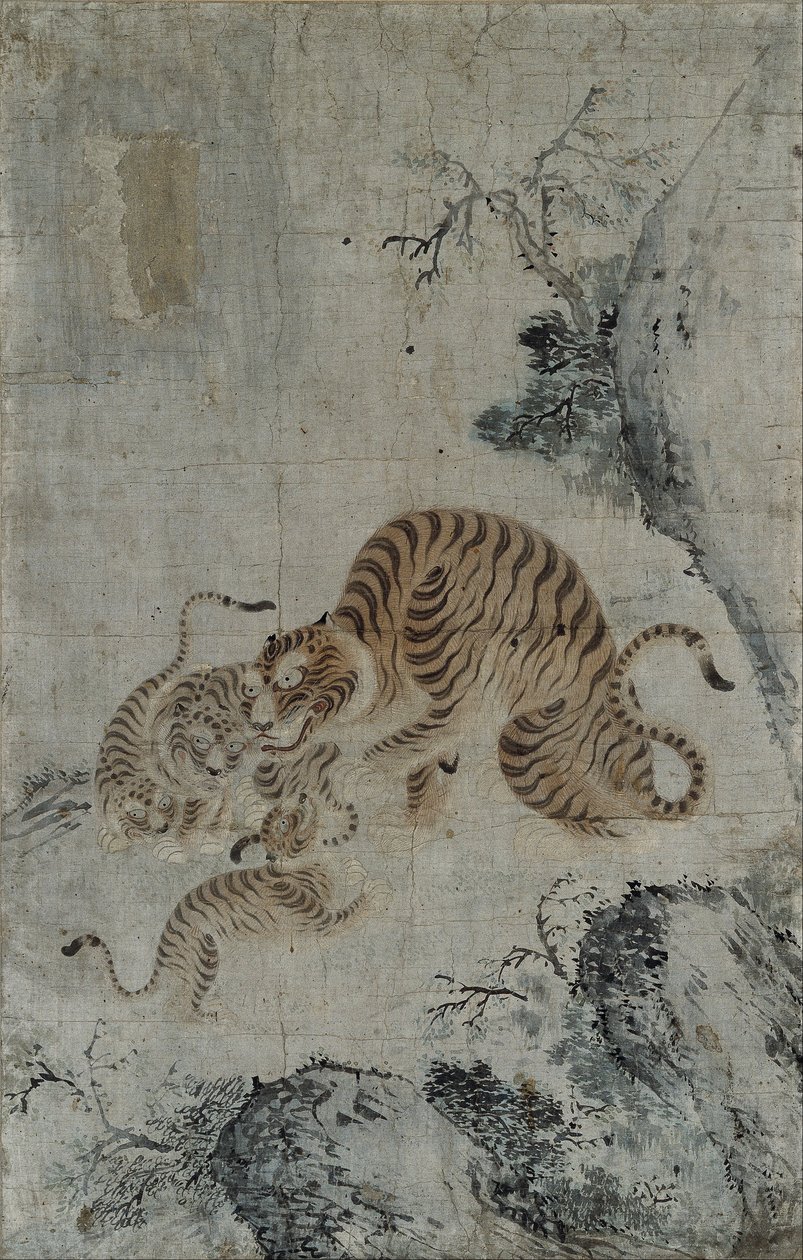 Familia de tigres de Korea