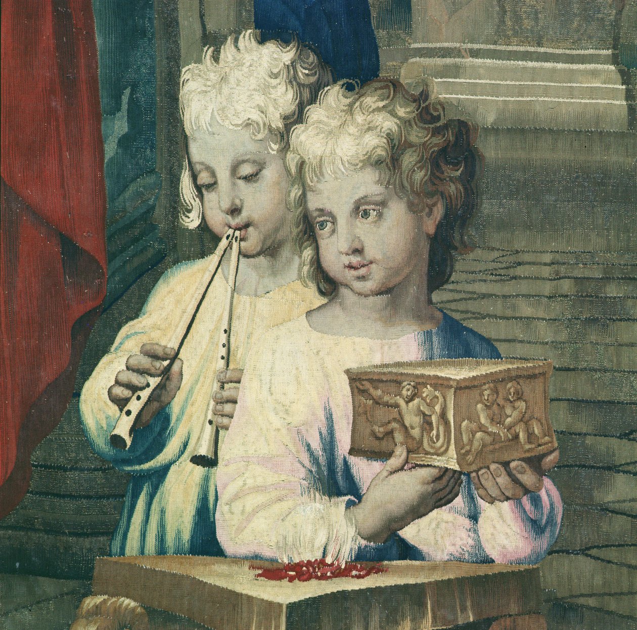 Tapiz que representa los Hechos de los Apóstoles, el sacrificio de Listra (detalle) de Raffaello Sanzio Raphael