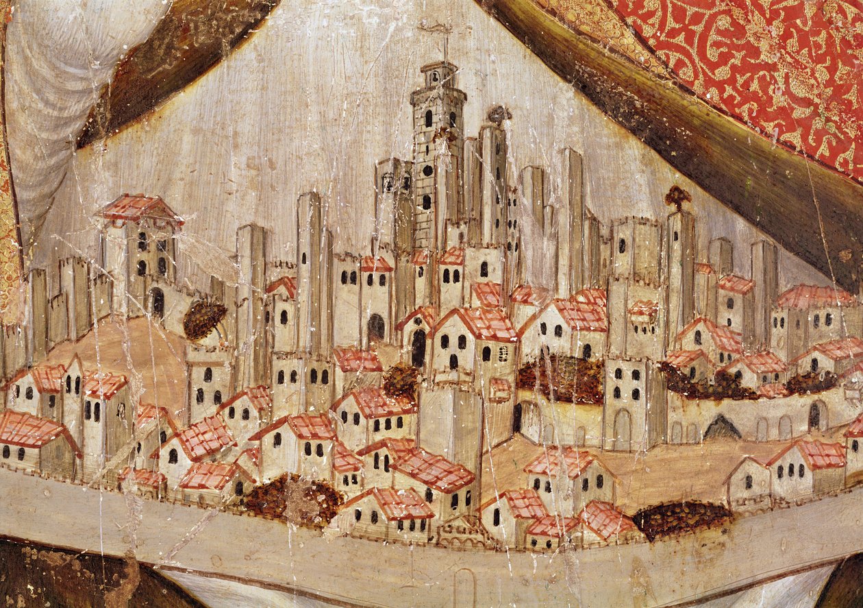 Detalle de San Gimignano, c.1391 de Taddeo di Bartolo