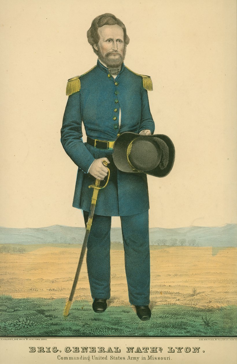 Brigadier General Nathaniel Lyon. Comandante del Ejército de los Estados Unidos en Missouri de Unknown