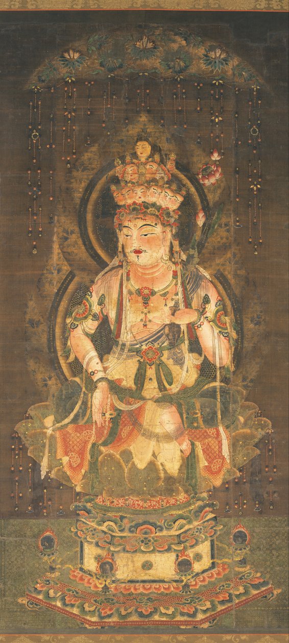 Diosa de la misericordia de once caras de Unknown