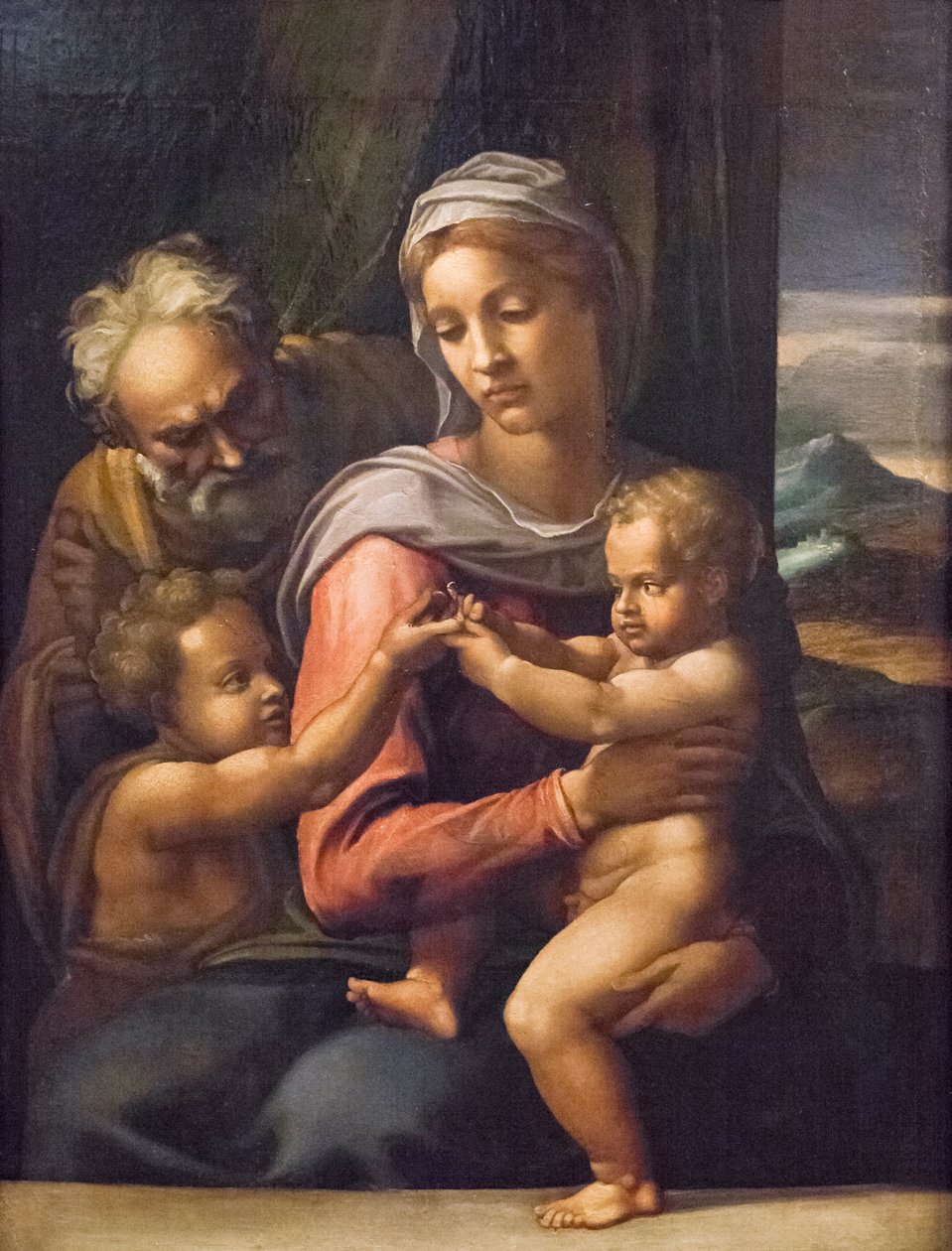 La Sagrada Familia con San Juan Bautista (pintura) de (1509 66) Daniele da Volterra