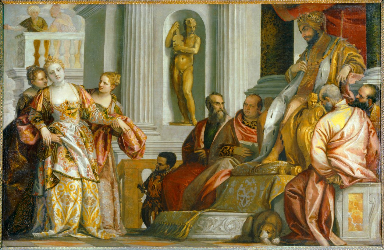 Ester ante el rey Asuero ... de (1528 88) Veronese