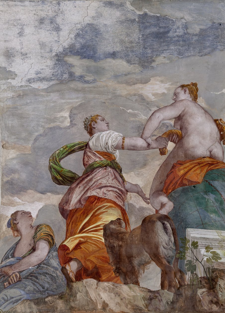 Fortuna, Ambición y Envidia, la Habitación del Perrito, detalle de 2632662 de Veronese