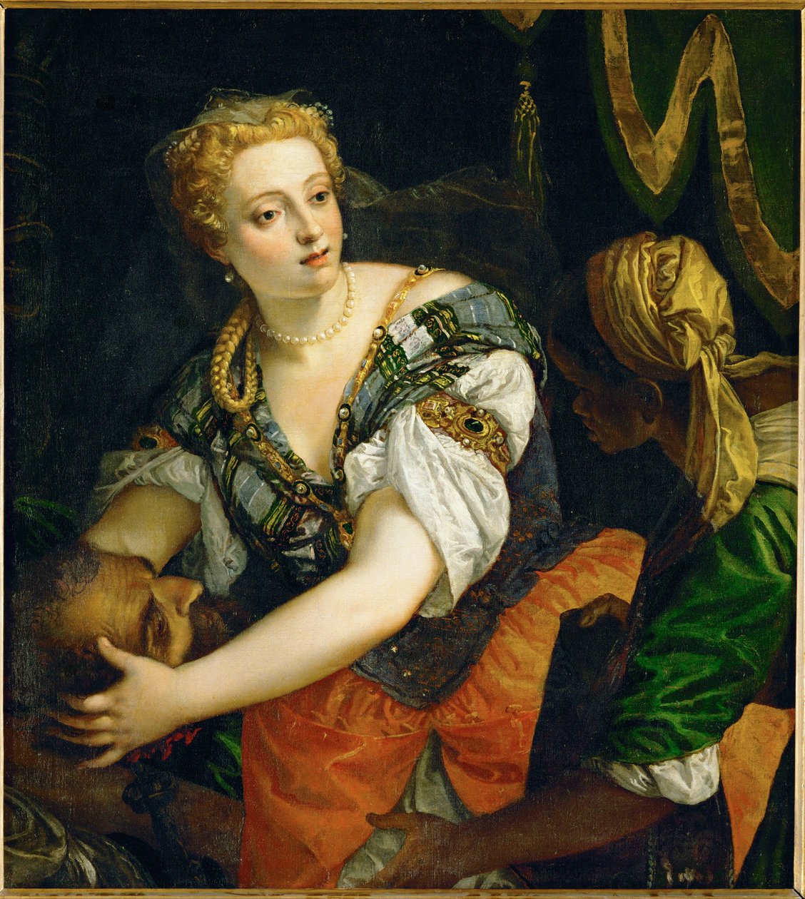 Judith con la cabeza de Holofernes ... (óleo sobre lienzo) de (1528-88) Veronese