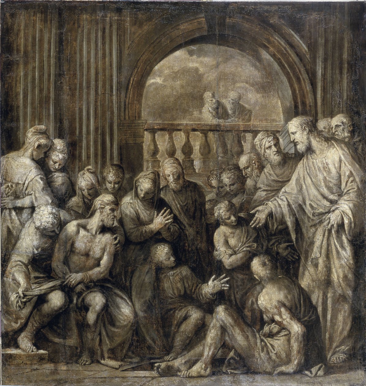 La Resurrección de Lázaro (Lázaro de Betania). Pintura de Paolo Veronese (1528-1588), óleo sobre lienzo de Veronese