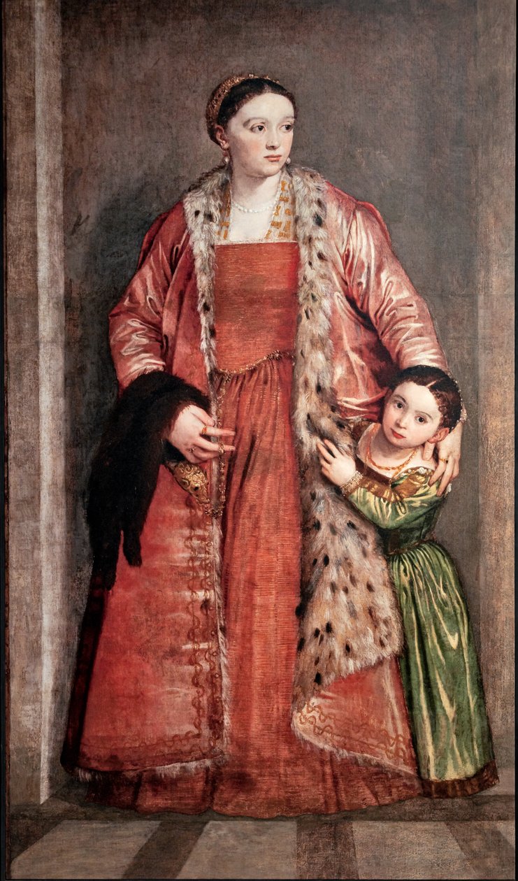 Retrato de Livia Porto Thiene y su hija Deidamia de (1528 88) Veronese