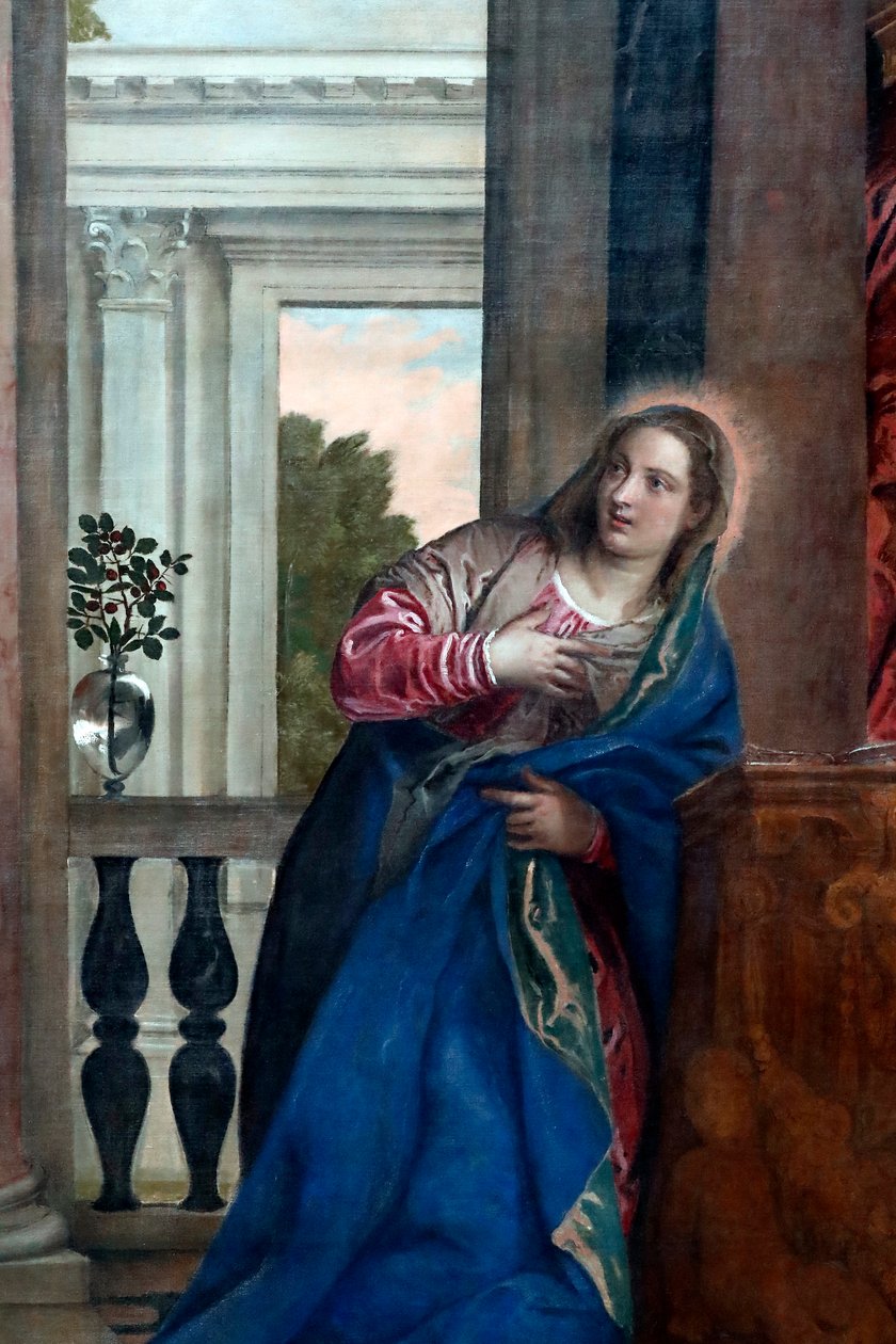 La Anunciación de la Virgen, siglo XVI de Veronese