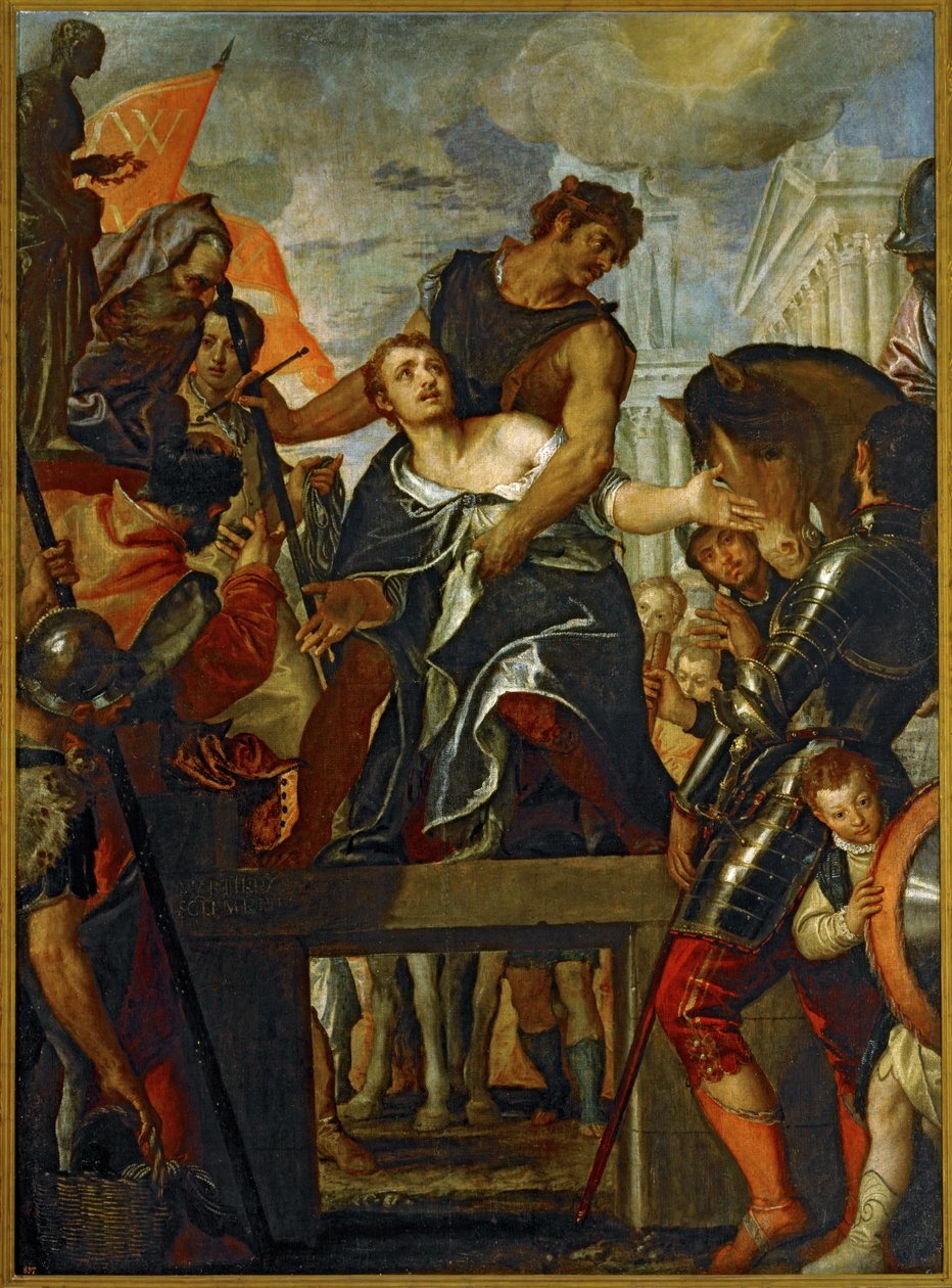El martirio de San Menas ... (pintura sobre lienzo) de (1528 88) Veronese
