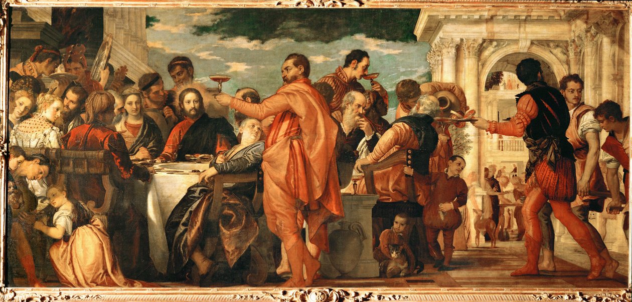 Las bodas de Caná (pintura sobre lienzo) de (1528-88) Veronese