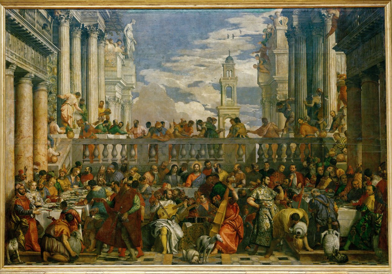 Las Bodas de Caná ... de (1528-88) Veronese