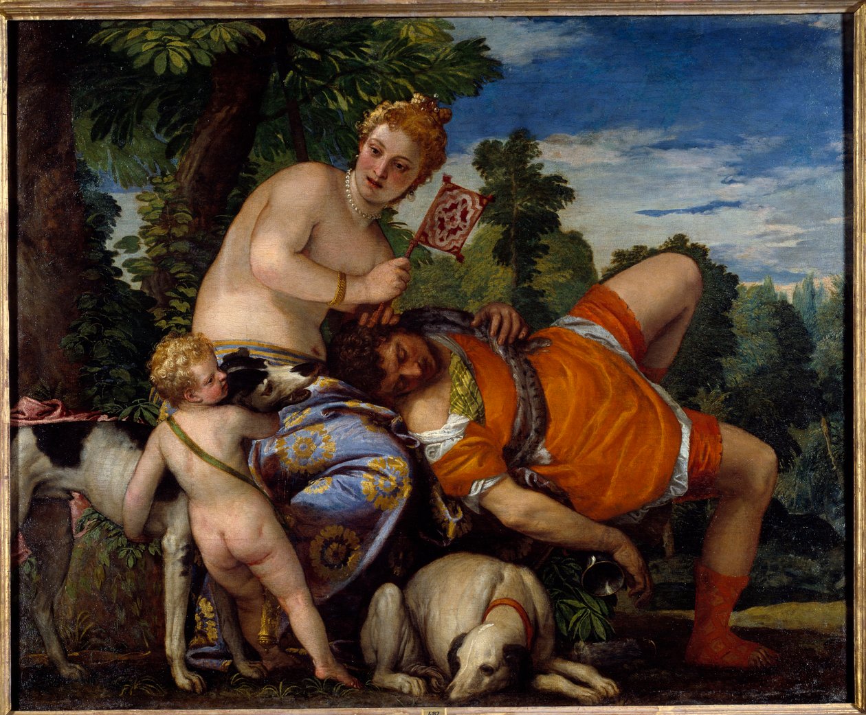 Afrodita y Adonis de Veronese