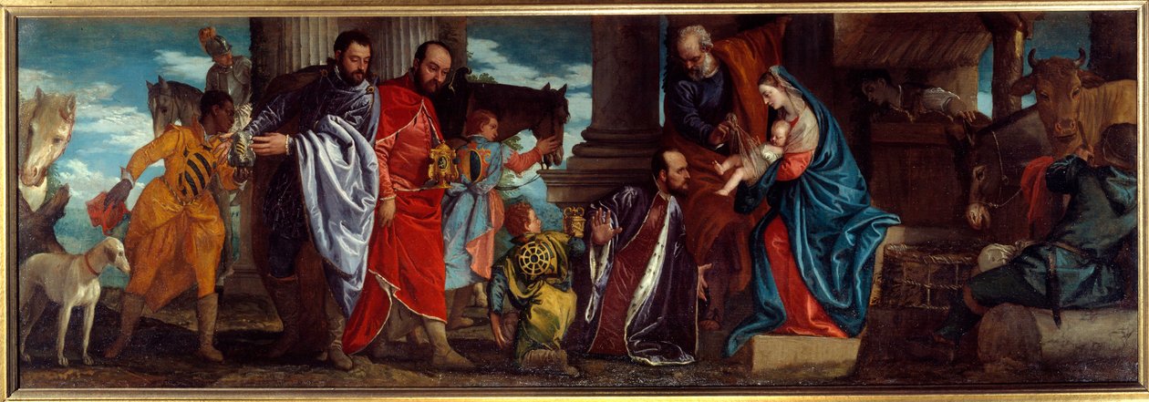 La Adoración de los Magos. Pintura de Paolo Veronese (1528-1588) siglo XVI Lyon, Museo de Bellas Artes de Veronese