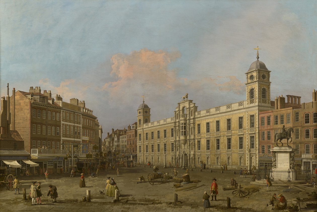 Londres, una vista de Northumberland House, mirando hacia el este de Canaletto