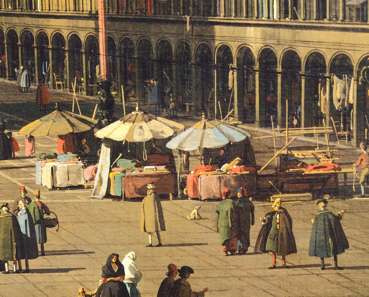 Plaza de San Marcos desde la Basílica hacia la iglesia de San Geminiano y Procuratie Nuove (edificios de los Procuradores), Venecia, de Giovanni Antonio Canal, conocido como Canaletto (1697-1768), Óleo sobre lienzo, 68,5x93,5 cm, ca 1735 de (1697 1768) Canaletto