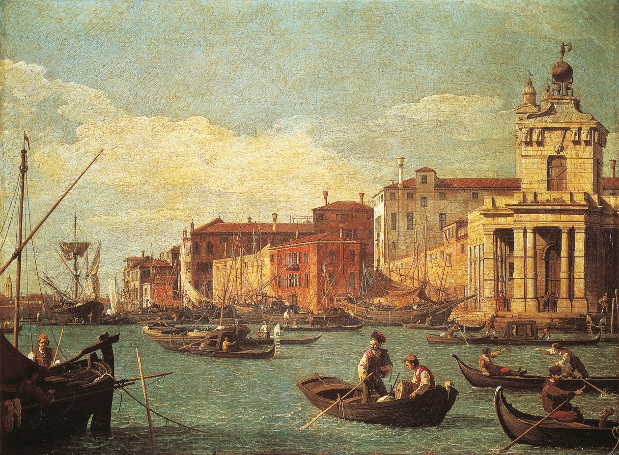 La Aduana y el Canal de la Giudecca de (1697 1768) Canaletto
