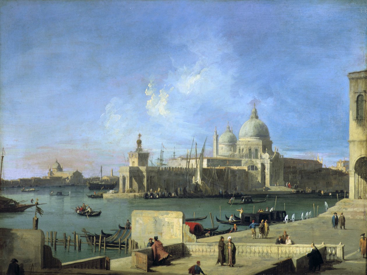 Vista de la Salute desde la entrada del Gran Canal de Venecia de (1697 1768) Canaletto
