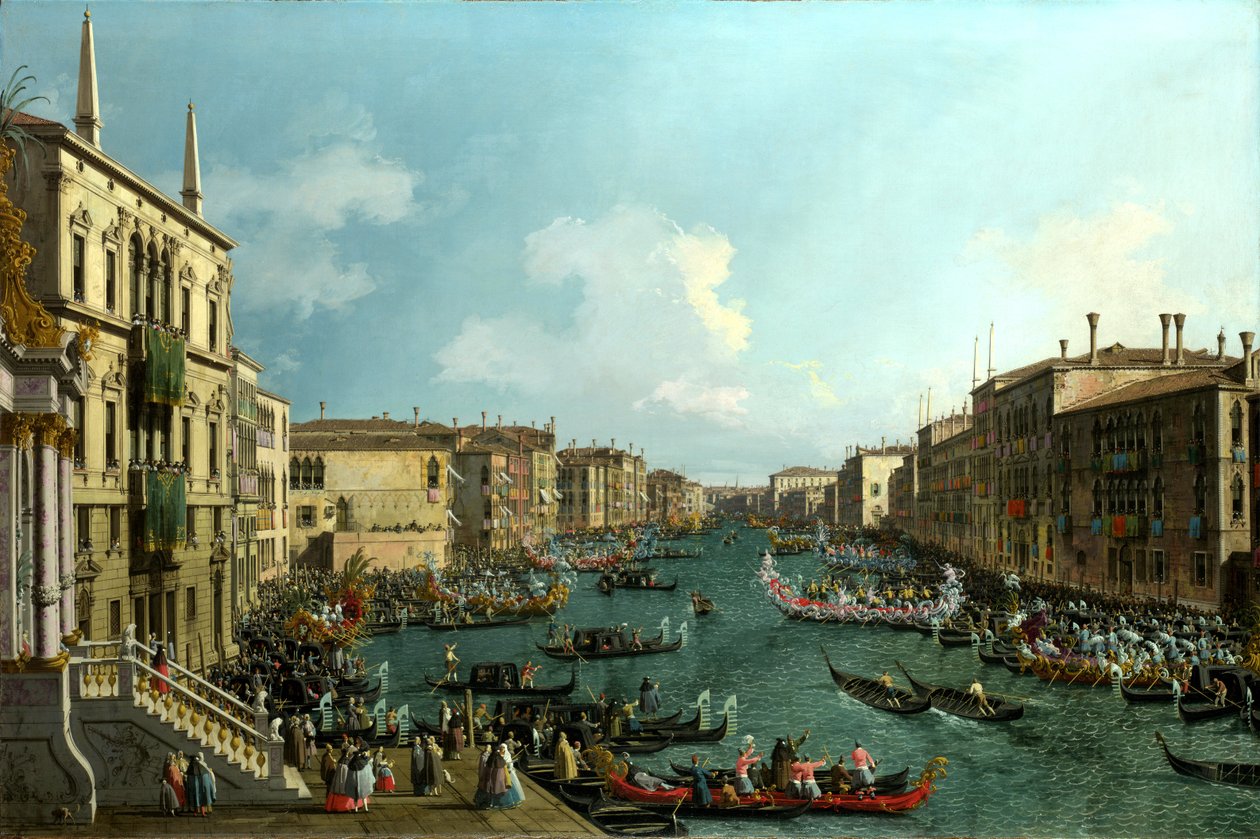 Una regata en el Gran Canal, c.1740 (óleo sobre lienzo) de (1697 1768) Canaletto