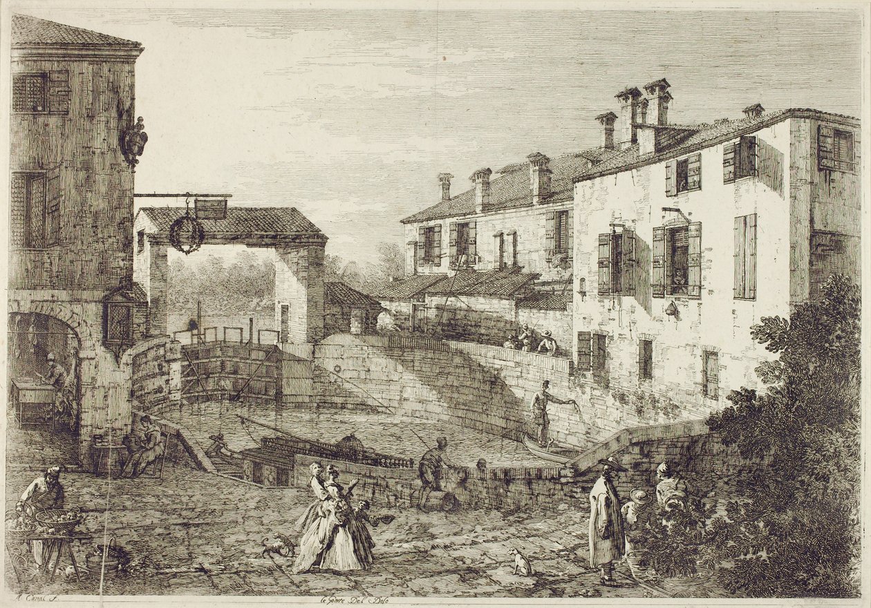 Le Porte de Dolo de Canaletto