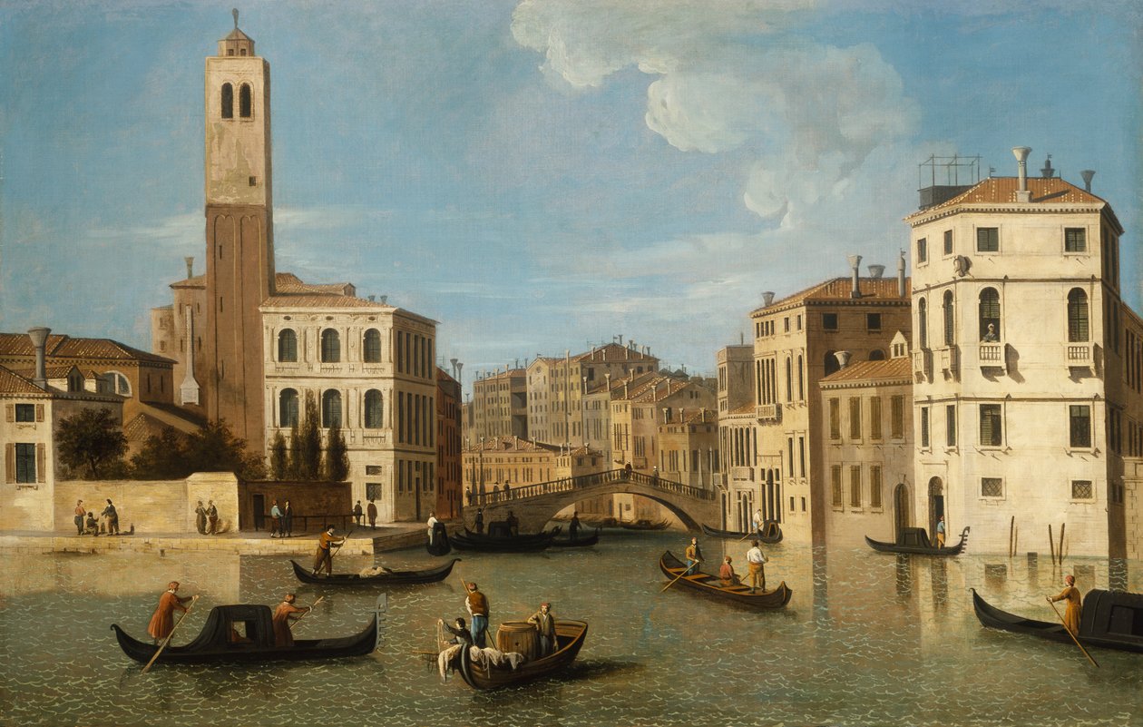 La Entrada al Canareggio, Venecia de Canaletto