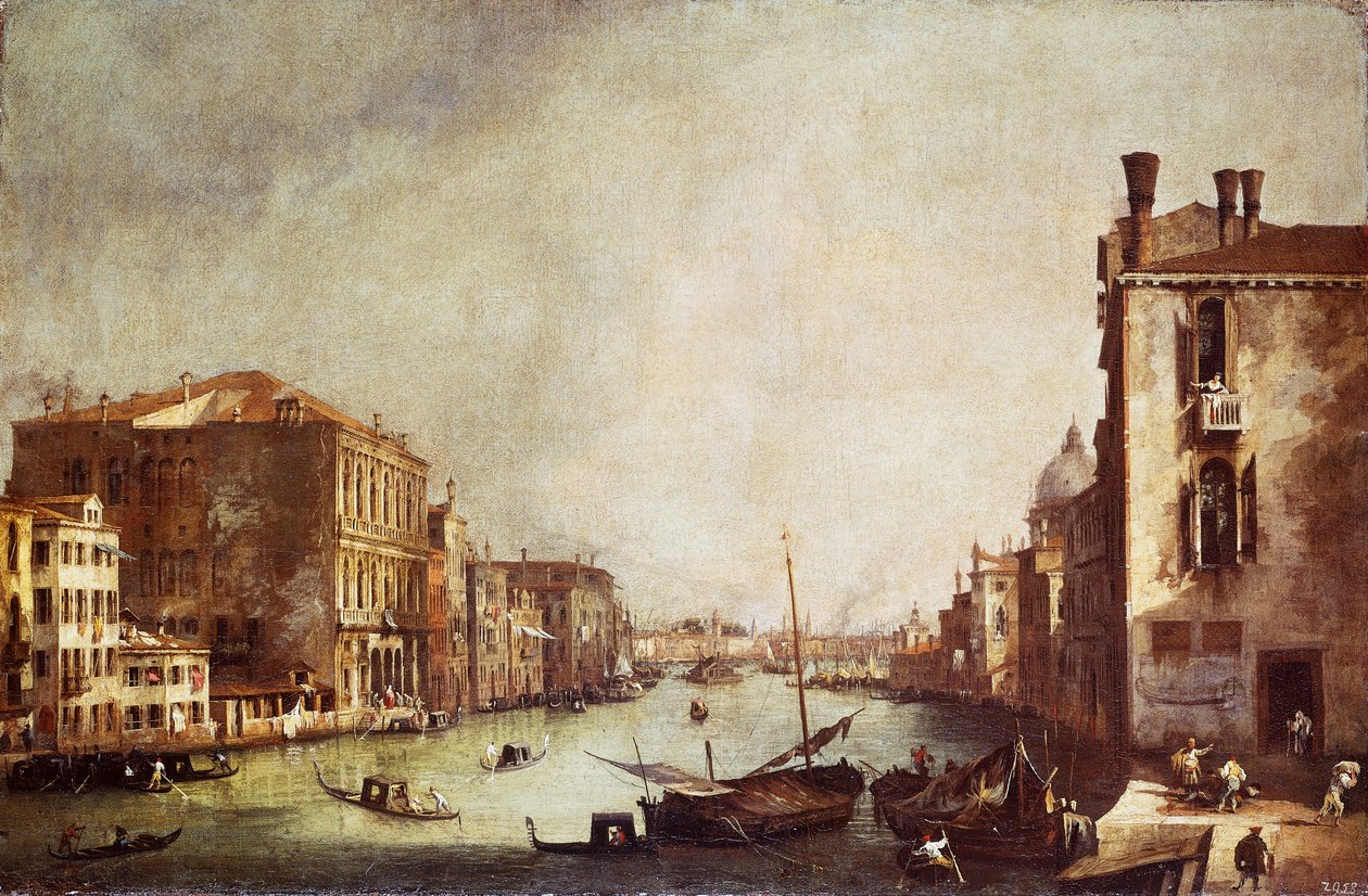 Vista del Gran Canal desde San Vio de Canaletto
