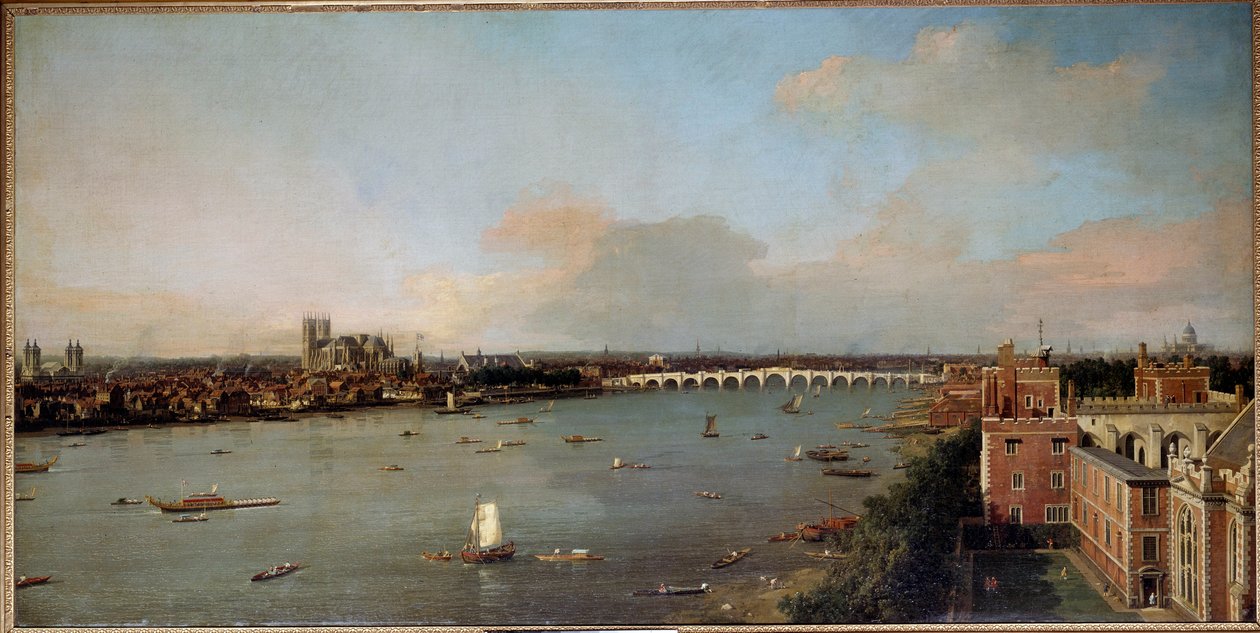 Vista de Londres y el Támesis en el siglo XVIII de Canaletto