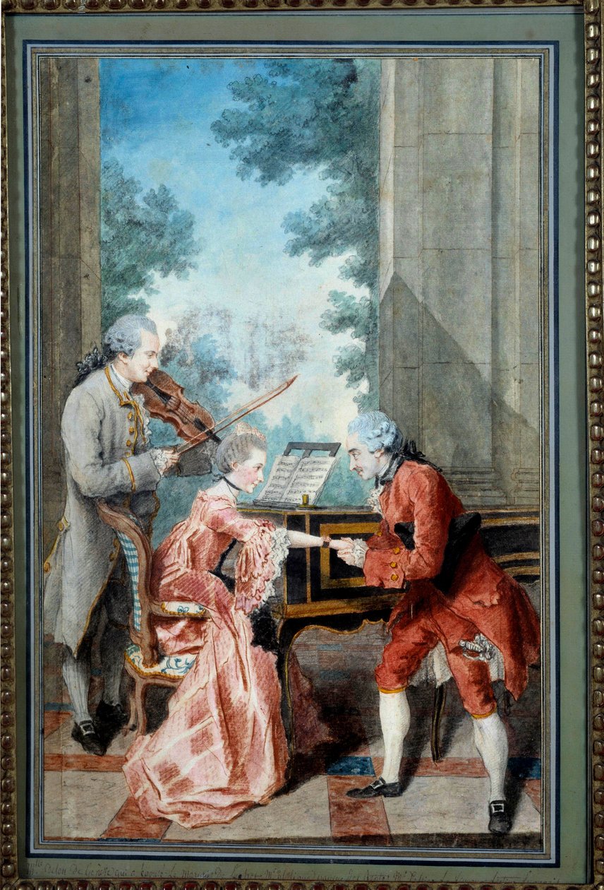 Mademoiselle Delou, Monsieur Philippe y Monsieur de Texier de Carmontelle