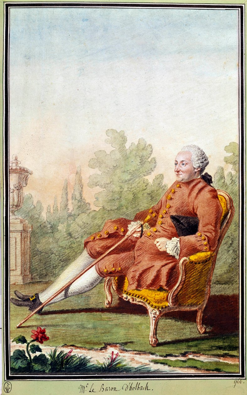 Retrato de Paul Henri Dietrich, Barón d
