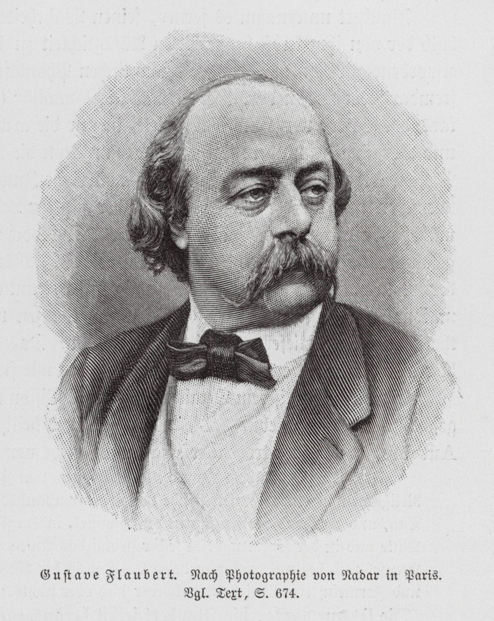 Gustave Flaubert, novelista francés (grabado) de (1820-1910) (after) Nadar