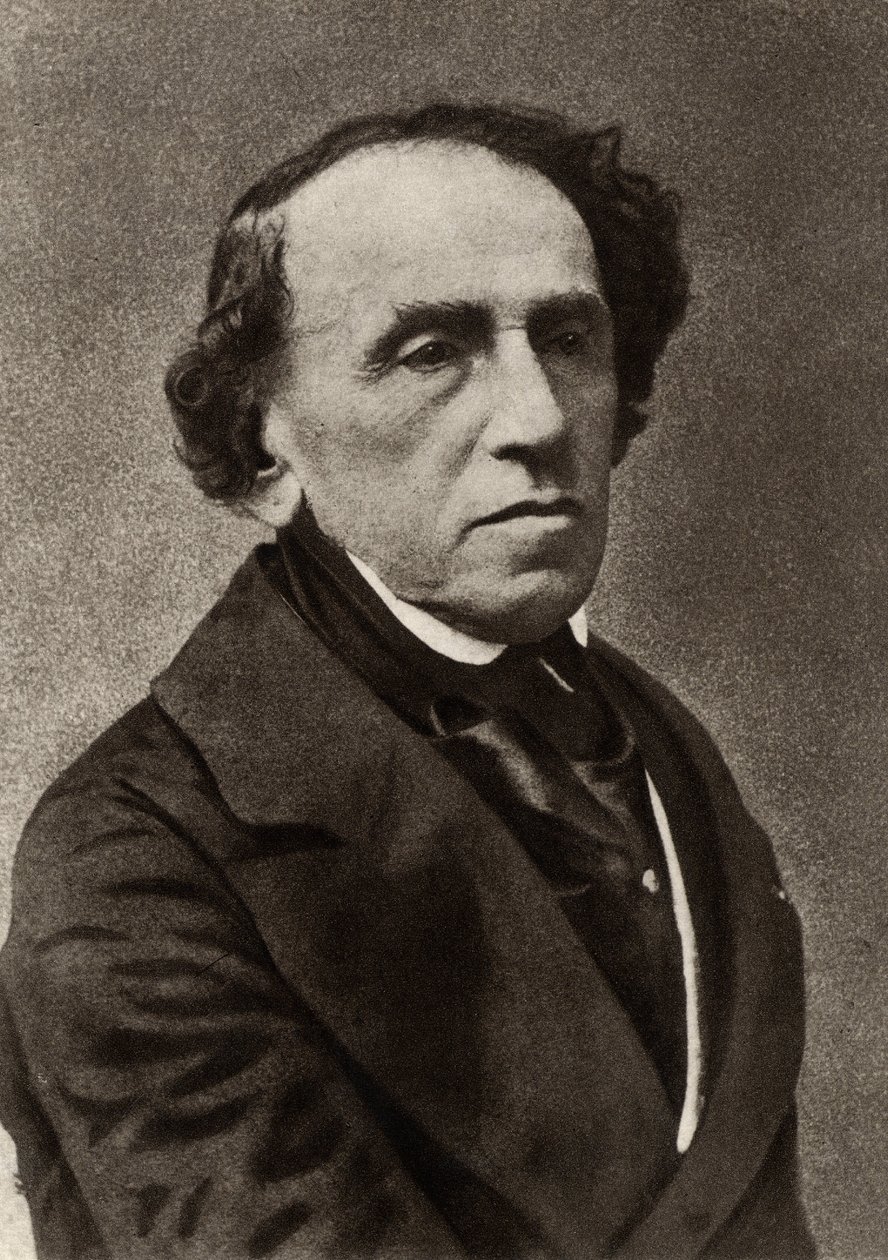 Giacomo Meyerbeer (1791-1864) (Jakob Liebmann Beer) Compositor alemán que se instaló en París y se consagró como uno de los principales compositores de la gran ópera francesa (foto b/n) de (1820 1910) Nadar