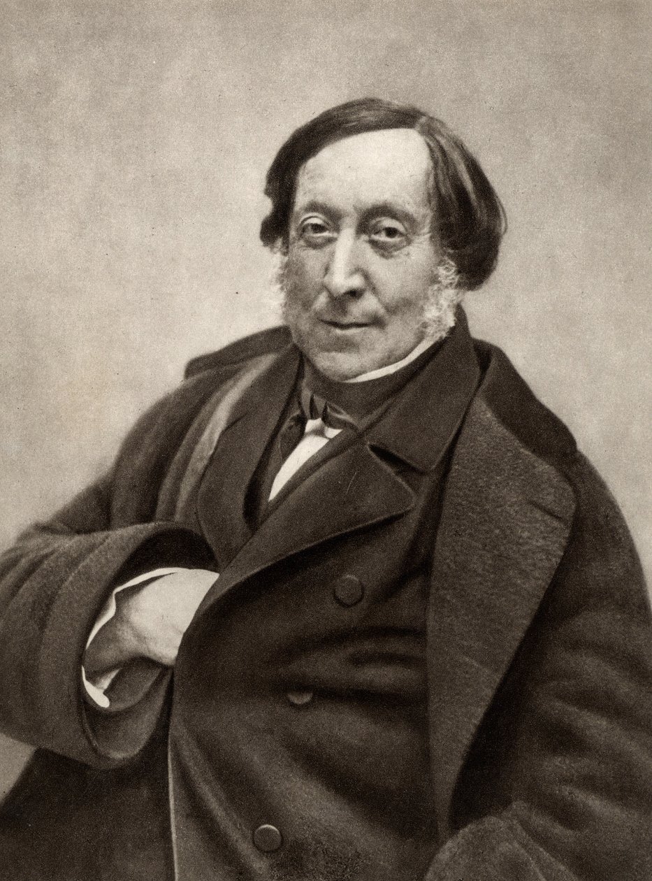 Gioachino (Antonio) Rossini (1792-1868) compositor italiano. De una fotografía de Nadar, seudónimo de Gaspard-Felix Tournachon (1820-1910). de (1820 1910) Nadar