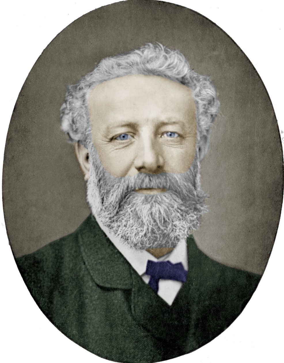 Julio Verne (1828-1905) Novelista francés, fotografía de Nadar, imagen coloreada de (1820 1910) Nadar