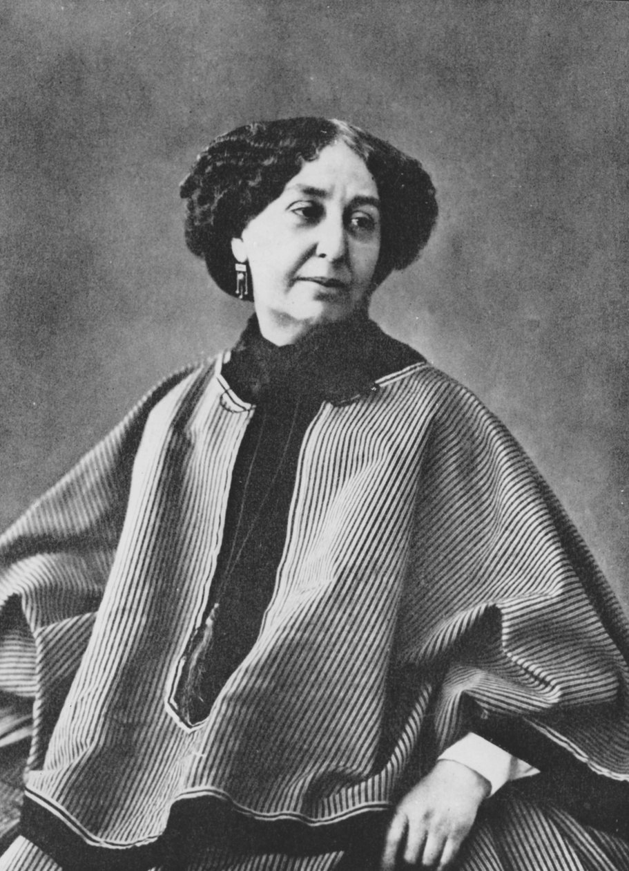 George Sand (Aurore Dupin, Baronesa Dudevant) (1804-1876), escritora francesa, fotografiada por Nadar alrededor de 1865 de Nadar