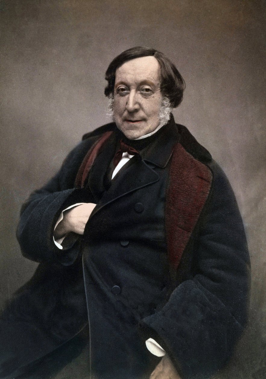 Gioachino (Antonio) Rossini (1792-1868) compositor italiano. después de una fotografía de Nadar de Nadar
