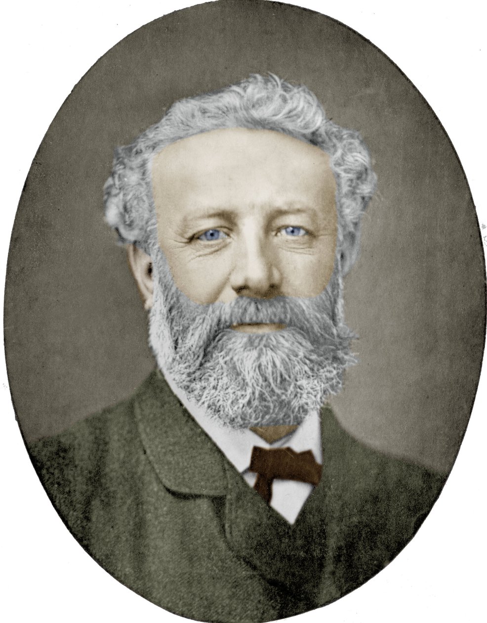 Julio Verne (1828-1905) Novelista francés, fotografía de Nadar, imagen coloreada de (1820 1910) Nadar